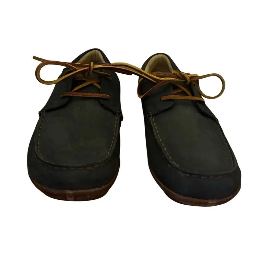 Olukai Black Leather Loafers Men’s Size 8.5